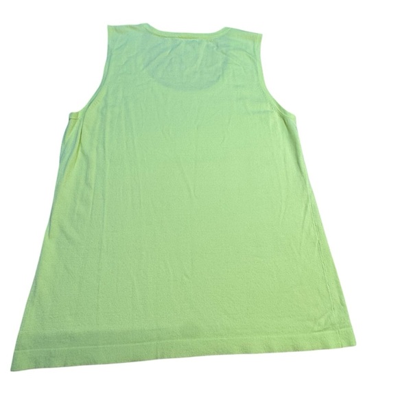 Chico's Travelers Lime Green Relaxed Sleeveless Tank Top Sz 3 EUC - Picture 3 of 10